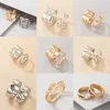 Cluster Rings Couple Ring Set Trendy Geometric Knuckle For Women Men Lover Friendship Engagement Wedding 2023 Trend Jewelry Gifts