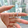 حلقات الكتلة WPB S925 Sterling Silver Women's Egg Diamond Ring Female Blight Zircon Jewelry Girl's Girl's Holiday Party Trend Trend