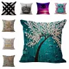 Classic Linen Cotton Throw Pillow Case 45cm Map Tree Fruit Crown Animal Pattern Square Cushion Cover Pillowcase Sofa Bed Home Decor