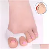 Fußbehandlung Little Big Toe Separator Pinkie Thumb für den täglichen Gebrauch Sile Gel Bunion Guard Care Drop Delivery Health Beauty Dhvxf