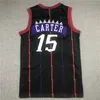 Vince Carter Raptores Maillot de basket-ball Torontos Tracy Mcgrady Maillots Violet Blanc Noir Taille S-XXL