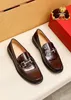 2023 Men Formele Business Brogue Dress Shoes Heren Brand Crocodile Casual Loafers Echt lederen trouwfeestjes Maten 38-45