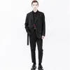 Herenpakken heren splitsen asymmetrische casual losse pak Japanse grote modetrend onregelmatige gepersonaliseerde placket zwarte jas
