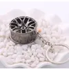 أزياء Metal Wheel Hub Rings Auto Sports Carchain Cheychain keychain قلادة الفضة الذهبية معلقة