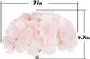 Couronnes de fleurs décoratives 10 PACKS Têtes artificielles d'hortensia en soie pleines avec tiges pour mariage Home Party Shop Baby Shower Decor 230227