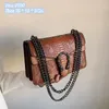 vendita all'ingrosso borse a tracolla da donna 8 colori classica borsa a catena in pelle tinta unita in rilievo tendenza strada borsa in coccodrillo eleganti borse a doppia vibrazione moda 818 #