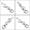 Sleutelringen NOOSA -brokken snap knoop hangers sieraden 12 mm 18 mm knoppen kettingen sleutels ring voor mannen wome drop levering dhupq