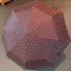 새로운 도착 ! 럭셔리 우산 디자이너 BU 편지 인쇄 우산 레이디 방수 방수 방 방수 방 방수 햇빛 그늘 이동 휴대용 UV 보호 접이식 우산과 상자 VU-05510