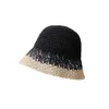 Cappelli a tesa larga Nuovo cappello a secchiello di paglia di carta da donna all'uncinetto traspirante Panama bordo punto design Bob berretti da pesca cappello estivo da spiaggia UV per ragazze G230227