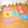 Play Mats QWZ10Pcs/set 30*30cm Number Animal Pattern Baby Play Mat Puzzle Toys For Kids Children EVA Foam Yoga Crawling Mats Floor Tapete 230227