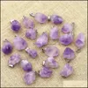 car dvr Charms Natural Stone Amethyst Irregar Shape Pendants For Healing Crystals Stones Jewelry Making Drop Delivery Findings Components Dhfgq