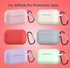 200 pz / lotto per Apple Airpods Custodie Silicone Soft Ultra Thin Protector Airpod Cover Earpod Case Anti-drop Airpods pro Custodie Spedizione DHL