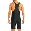 Gymkläder Plain Black Wrestling Singlets Viktlyftning slitage Kraftlyftning Dräkt One Piece Bodysuit Iron Boxing Fitness Skinsuit