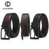 Belts Men Belt Business Dress Belts for Men Genuine Leather Belt Reversible Buckle Brown and Black Fashion Work Casual HQ111 Z0228