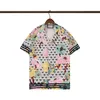 Men Designers Blouse Shirts Beach Shorts Men's Fashion Geometric Letter Print Bowling Shirts Casual Shirts Men Short Sleeve Pants Dress Shirt M-3XL