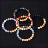 Bracelet de diffuseur d'huile de brin de bois de pierre de fissure de glace perlée Nce Yoga Amitiés Bijoux pour femmes Hommes Drop Livraison Bracelets Dhdwt