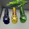 Accessoires pour fumeurs Super Skull Ghost Head Pipe en verre Bongs en verre Tuyaux de brûleur à mazout Conduites d'eau Plates-formes pétrolières