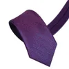 Cravates De Haute Qualité Violet Hommes Cravate De Mode Formelle De Mariage D'affaires Cravate Marque Designer 7 CM 8 CM Large Mâle Cadeau J230227