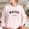 Womens Hoodies Sweatshirts Malfoy Wizard House Sweatshirt Draco Woman Crewneck Hoodie Harajuku Pullovers Unisex Casual Tops 230227