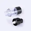 Empty Black Plastic Airless Skincare Pump Bottles Makeup Cosmetic Dispenser Travel Size Refillable Packaging Containers 15ML 30ML 50ML