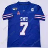 NOVITÀ Maglie da calcio Maglie da calcio Personalizzate SMU Mustangs Maglia da calcio NCAA College Shane Buechele Xavier Jones Reggie Roberson Jr. James Proche Patrick Nelso