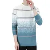 Men's Sweaters Winter Plaid Mink Cashmere Sweater Men Half Turtleneck Mens Sweaters Top Quality Pull Homme Thick Warm Pullover Men 230228