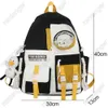 Weibliche Harajuku Nylon Tasche Kawaii Mädchen College Student Rucksack Wasserdicht Mode Damen Schule Buch Frauen Nette Neue 230223