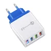 4 Port Fast Quick Charge QC3.0 USB Hub Wall Charger 3.5A Power Adapter EU US Plug Travel Phone Battery chargers socket