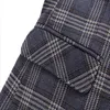 Men's Suits & Blazers Brand Spring And Autumn Suit Set Plaid Three-piece Brown Gorgeous Jacket Vest Trousers Business Casual Men