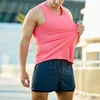 Men's Tank Tops T-Shirt Mens Bodybuilding Breathable Comfortable Daily Fitness Gym Muscle M-2XL Polyester Singlets Fashionable