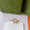 Modischer und exquisiter Ehering, beliebter Designer-Ring, 18 Karat vergoldet, klassische Qualität, Schmuckzubehör, ausgewählte Liebhabergeschenke für Frauen