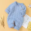 Jumpsuits Baby Rompers Knitted Clothes Winter Thick Warm born Boys Girls Jumpsuits Long Sleeve Toddler Infant Outfits Children Sweaters 230228