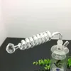 Raucherzubehör Heißer Verkauf Transparent 8 Spiralkessel Glasbongs Glaspfeife Wasserpfeifen Bohrinsel Glasschüsseln Ölverbrennung