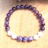 Brins MG1768 Nouveau Design Charoite Amethyst Kunzite Bracelet