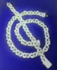 Bijoux de créateur RTS gros mens chaîne cubaine 9mm de large micro réglage moissanite miami chaîne cubaine rappeur bracelet collier