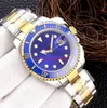 Classic Multi Style Super Quality Men 's armbandsur 40mm keramisk ram Sapphire Luminous Auto Date Slide Lock Rand Asia 2813 Mekaniska automatiska herrklockor