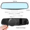 UPPDATERING 4.3IN 24H Driving Recorder HD 1080p Mirror Car Dash Cam Dual Lens Video Recorder Car DVR Dash Camera Black Box Dashcam New 2022 Car DVR