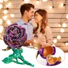 Decorative Flowers & Wreaths Valentine's Day 3D Alloy Magnet Rose Flower Storage Jewelry Proposal Confession Artifact For Mom And Girlfr