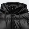 Женские полушерстяные женские зимние винтажные искусственные кожаные свободные куртки с капюшоном и карманами из хлопка, модные теплые толстые парки из искусственной кожи, женская верхняя одежда, топы 230227