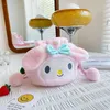 Kuromi sacs à dos en peluche dessin animé doux en peluche sacs à bandoulière unique/sac à dos animaux en peluche pour enfants et filles cadeau E28