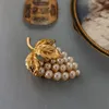 Gioielli personalizzati oro perle perle nutrite vintage accessori Accessori Anniversario idee regalo per ragazze della spilla antichi