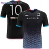 Herr-T-shirts 2023 F1 Ny T-shirt Alpine Team Racing-förare Esteban Ocon No. 31 och Pierre Gasly No. 10 Race T-shirt 0301H23