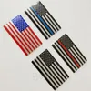 Dünne blaue Linie Flagge Auto Aufkleber Autos Dekoration Amerikanische Flaggen Aufkleber Aluminiumlegierung Aufkleber Wand Fenster Dekor USA Banner Aufkleber BH8338 TQQ