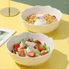 Bols bol à salade en céramique mignon nordique avec ours polaire 3D à l'intérieur de la vaisselle de cuisine blanche pour la maison El service au lave-vaisselle