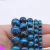 STRAND Groothandel 10 Royal Blue Tiger Eye Bracelet Natural Energy Stone Elastic Semi-Doel 3 specificaties