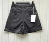 Lente en zomer nieuwe wol dames super veelzijdige kleine streep fladder high taille casual shorts