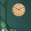 Horloges murales 30 cm horloge en bois Art décoratif rond balayage silencieux pour la maison cuisine école intérieur bureau