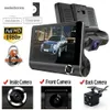 Aktualisieren Sie die 4-Zoll-HD-1080P-Dual-Lens-Rückfahrkamera für das Auto, Videorecorder, Dashcam, G-Sensor, Auto-DVR