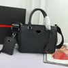 Bola de grife milano grande clássico saffiano três em uma bolsa de mangas de mensagens de moda de moda genuíno homem homem de luxo unsex bolsas de negócios de luxo