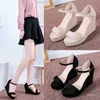 Sandals Platform Women 2023 Summer Chunky 9cm High Heels Female Wedges Shoes For Fish Toe Black Sandalia Feminina